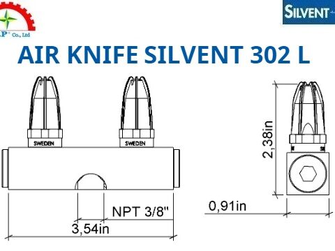 Bản vẽ Dao Thổi khí Silvent 302 L