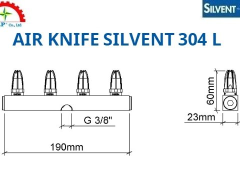 Bản vẽ Dao Thổi khí Silvent 304 L