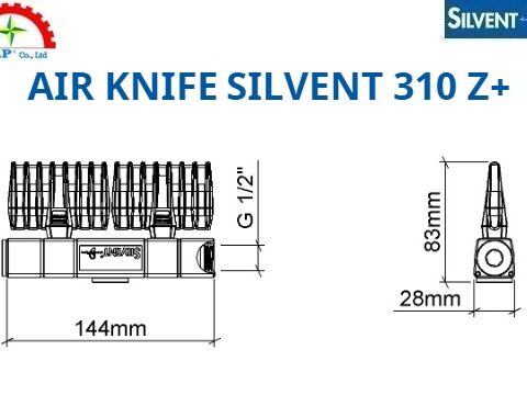 Bản vẽ Dao Thổi Khí Silvent 310Z+