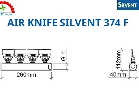 Bản vẽ Dao Thổi Khí Silvent 374 F